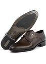 Ducavelli Taura Genuine Leather Men's Classic Shoes, Derby Classic Shoes, Lace-Up Classic Shoes.