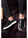 Ducavelli Strap Genuine Leather Men's Casual Shoes, Loafers, Casual Shoes, Lightweight Shoes.