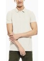 Pánské polo GARCIA mens polo ss 1855 cream melee