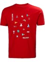 Pánské triko HELLY HANSEN SHORELINE T-SHIRT 2.0 162 red