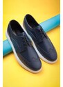 Ducavelli Night Genuine Leather Men's Casual Shoes, Summer Shoes, Lightweight Shoes, Lace-Up Leather Shoes.