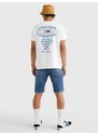 Tommy Hilfiger Krémová pánská vzorovaná košile Tommy Jeans - Pánské