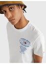 Tommy Hilfiger Krémová pánská vzorovaná košile Tommy Jeans - Pánské