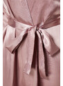 Trendyol Powder Belted Satin Woven Dressing Gown