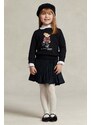 Dětská mikina Polo Ralph Lauren černá barva, s potiskem