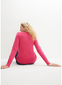 bonprix Základní svetr s recyklovanou bavlnou Pink