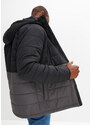 bonprix Prošívaná bunda s kapucí, z recyklovaného polyesteru Černá