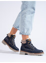 GOODIN Navy blue women's trappers Shelvt