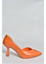 Fox Shoes Women's Orange High-Heeled Shoes