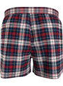 Pánské trenýrky 3P WOVEN BOXER PRINT UM0UM02847 0W1 červené-tm.modré-káro - Tommy Hilfiger