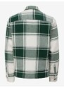 Zelená pánská kostkovaná košilová bunda ONLY & SONS Mace - Pánské