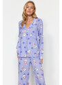 Dámské pyžamo Trendyol Rabbit patterned