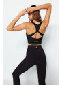 Trendyol Black Back Cross Band Detail Support/Shaping Knitted Sports Bra