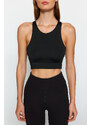 Trendyol Black Back Cross Band Detail Support/Shaping Knitted Sports Bra