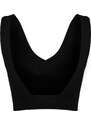 Trendyol Black Supported/Shaping V-Neck Knitted Sports Bra