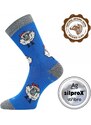 VLNĚNKA DĚTSKÁ teplé veselé merino ponožky VoXX modrá 25-29