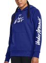 Mikina s kapucí Under Armour UA Rival Fleece Graphic Hdy-BLU 1379609-400