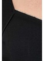 Tričko s dlouhým rukávem MICHAEL Michael Kors černá barva