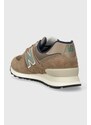 Sneakers boty New Balance U574SBB hnědá barva