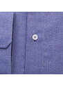 Willsoor Pánská modrá klasická košile s decentním geometrickým vzorem 15687