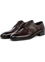 Ducavelli Sace Genuine Leather Men's Classic Shoes, Derby Classic Shoes, Lace-Up Classic Shoes.