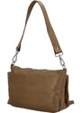 Delami Vera Pelle Dámská kožená crossbody khaki - Delami Colette Khaki