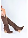 Fox Shoes Women's Brown Suede Boots