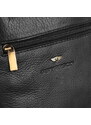 Dvouoddílová střední pánská kožená černá crossbody taška Peterson 376
