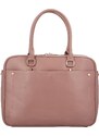 DIANA & CO Stylová dámská koženková pracovní taška Perla, růžová