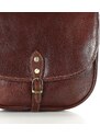 Marco Mazzini handmade Kožená crossbody kabelka Mazini VS40 hnědá