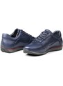 Ducavelli Lion Point Men's Casual Shoes From Genuine Leather With Plush Shearling, Navy Blue.