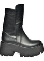 Fox Shoes R610131909 Women's Black Thick Soled Boots