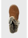 Dětské semišové zimní boty Primigi hnědá barva