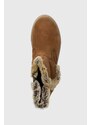 Dětské semišové zimní boty Primigi hnědá barva