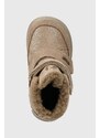 Dětské semišové zimní boty Primigi béžová barva