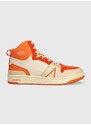 Kožené sneakers boty Lacoste L001 MID oranžová barva, 46SFA0027