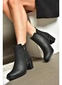 Fox Shoes R674161009 Black Women's Thick Heeled Boots