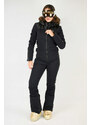 ONEMORE 161 INSULATED ONE PIECE SKI SUIT WOMAN BLACK/BLACK/CHAMPAGNE