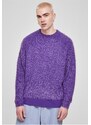 UC Men Péřový svetr v pravé fialové barvě
