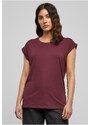 UC Ladies Dámské tričko s prodlouženým ramenem třešňové