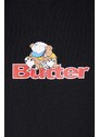 Bavlněné tričko Butter Goods Teddy Logo Tee černá barva, s potiskem, BGQ3230102