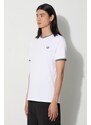 Bavlněné tričko Fred Perry bílá barva, s aplikací, M1588.100