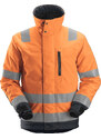 Snickers Workwear Zimní reflexní bunda AllroundWork 37.5, třída 3 oranžová vel. XS