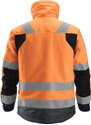 Snickers Workwear Zimní reflexní bunda AllroundWork 37.5, třída 3 oranžová vel. XS