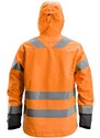 Snickers Workwear Reflexní nepromokavá bunda AllroundWork, tř. 3 oranžová vel. XS