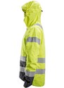Snickers Workwear Reflexní nepromokavá bunda AllroundWork, tř. 3 žlutá vel. XS