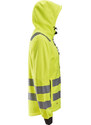 Snickers Workwear Reflexní mikina AllroundWork na zip, třída 2/3 žlutá vel. XS