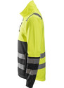 Snickers Workwear Reflexní mikina AllroundWork na zip, třída 2 žluto-černá vel. XS