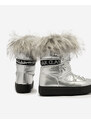 MSMG Royalfashion Stříbrné nazouvací boty a'la snow boots for women Efilayla