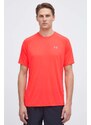 Tréninkové tričko Under Armour Tech růžová barva, s potiskem, 1377054